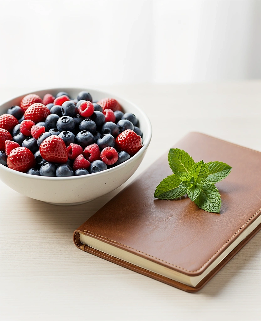 Healthy ingredients representing nutritional focus